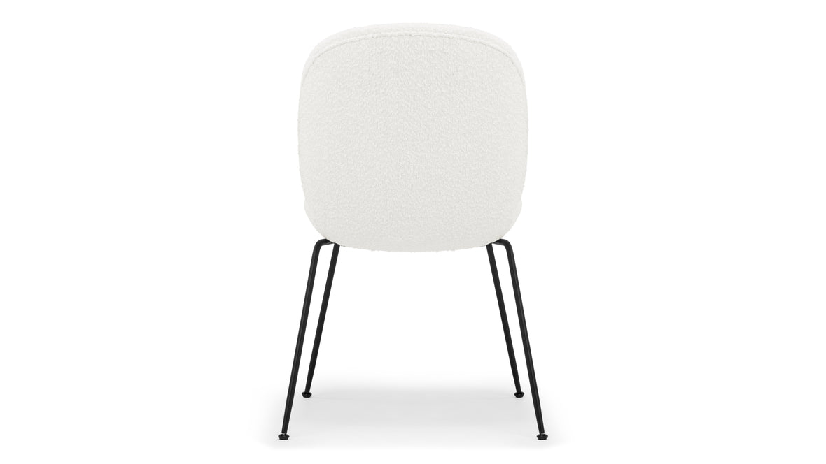 Beetle - Beetle Side Chair, Pearl Boucle