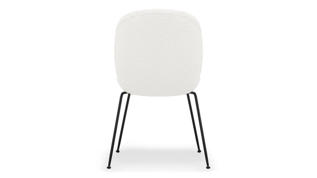 Beetle - Beetle Side Chair, Pearl Boucle