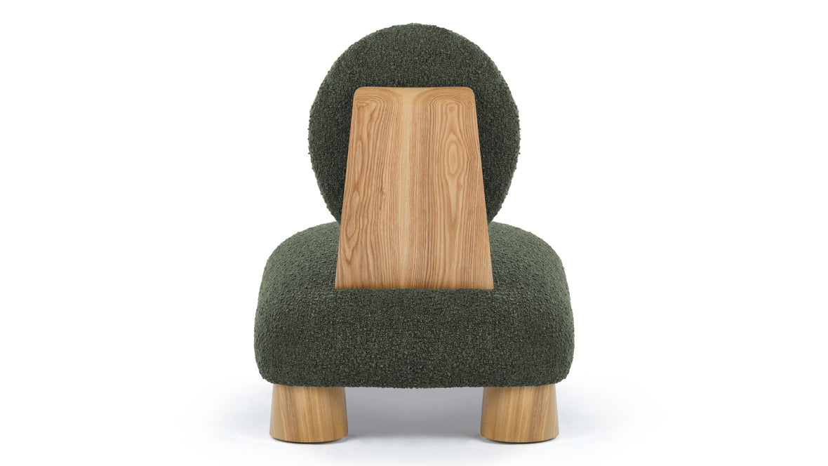 Hayes - Hayes Lounge Chair, Pine Boucle