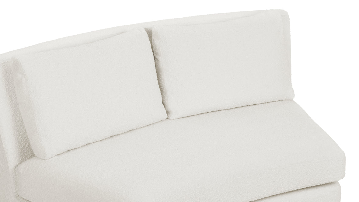 Lanvin - Lanvin Sofa Module, Armless, Pearl Boucle