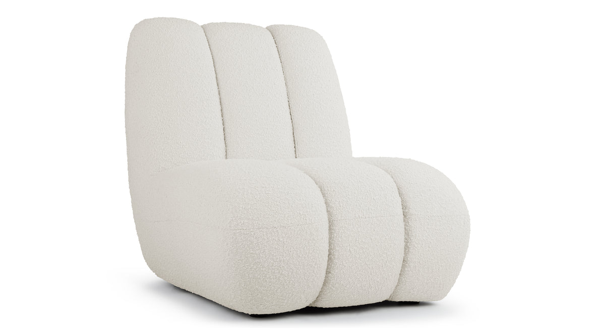 Sorelle - Sorelle Lounge Chair, Pearl Boucle