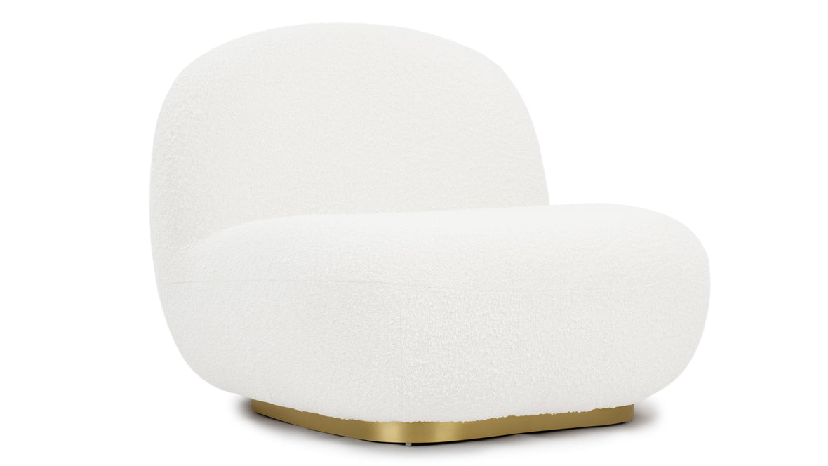 Palais - Palais Lounge Chair, Pearl Boucle