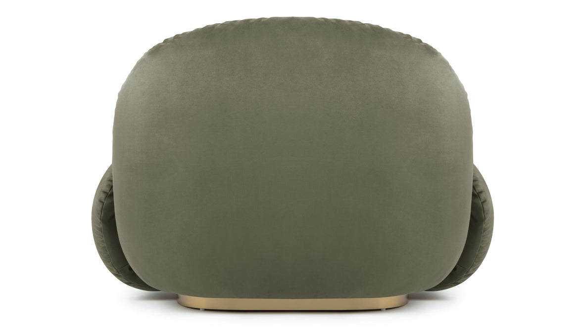 Palais - Palais Lounge Armchair, Sage Vegan Suede