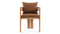 Lusso - Lusso Outdoor Dining Chair, Natural Teak with Mocha Cushions