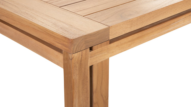Lusso - Lusso Outdoor Dining Table, Natural Teak