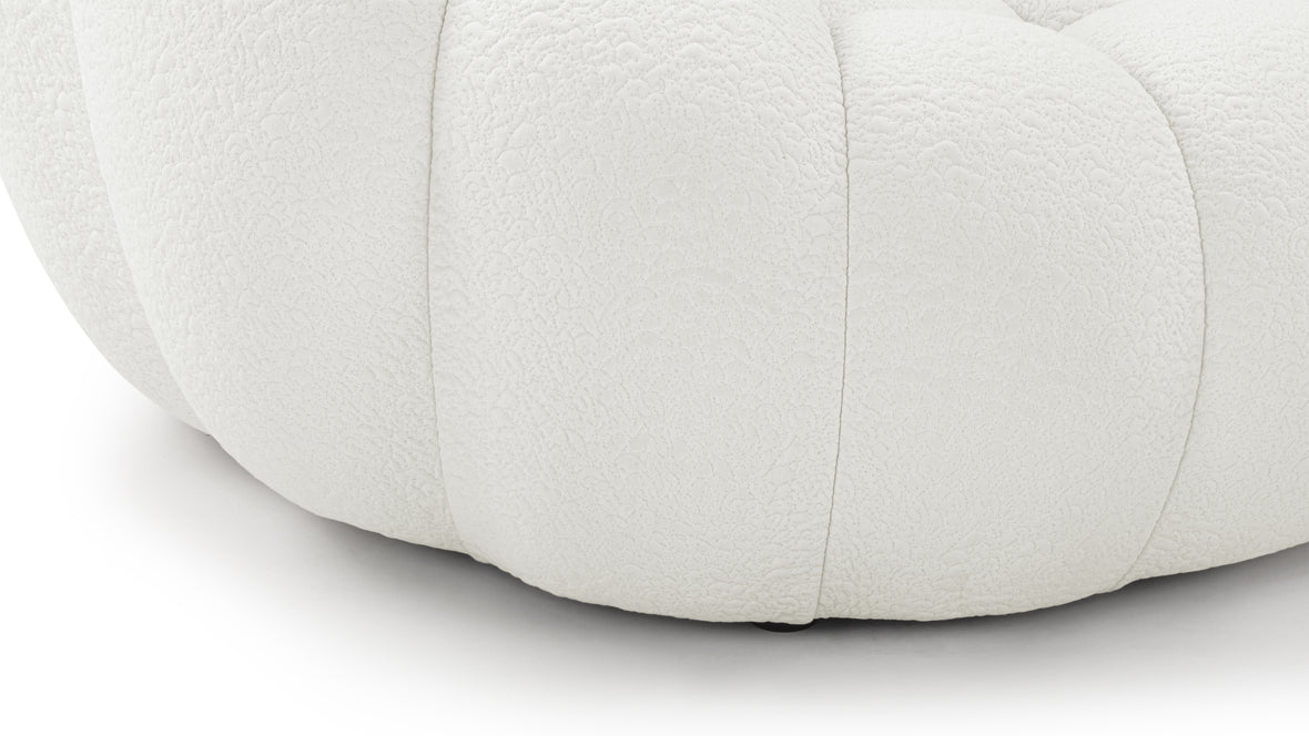 Bubble - Bubble Lounge Chair, Cream Textured Jersey