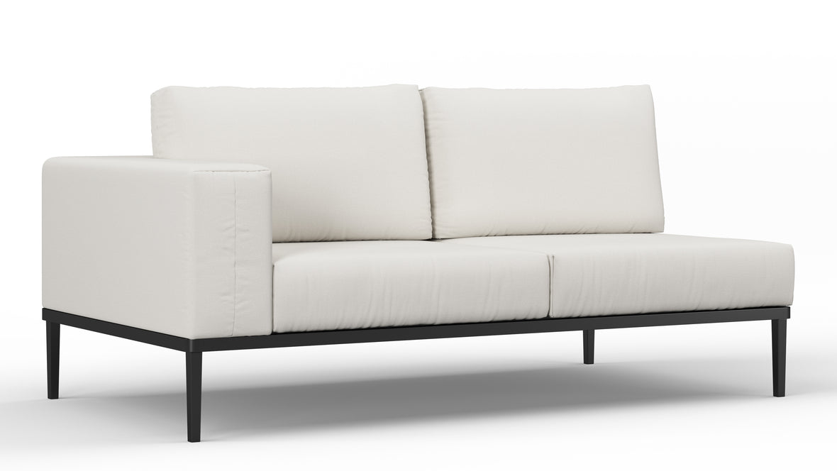 Marcus - Marcus Outdoor Two Seater Sofa, Left Arm, Shell Performance Weave