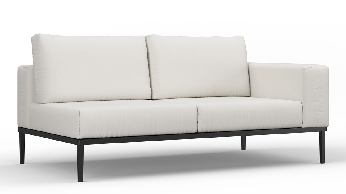 Marcus - Marcus Outdoor Two Seater Sofa, Right Arm, Shell Performance Weave