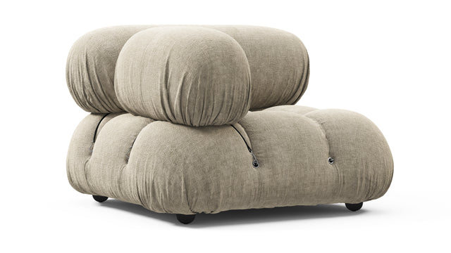 Belia - Belia Module, Left Corner, Beige Gray Chenille