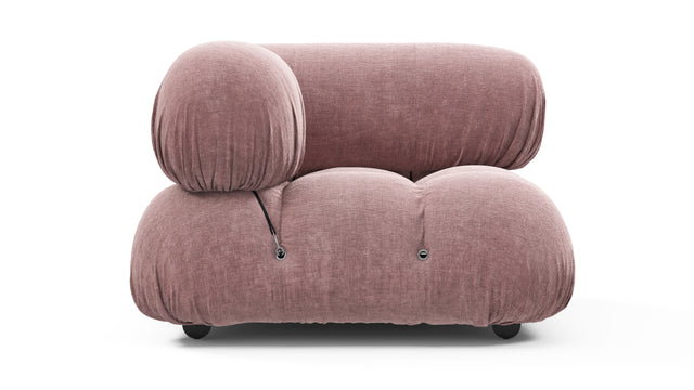 Belia - Belia Module, Left Corner, Dusty Pink Chenille