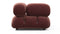 Belia - Belia Module, Left Corner, Maroon Velvet