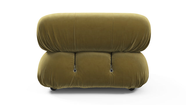 Belia - Belia Module, Left Corner, Olive Gold Velvet