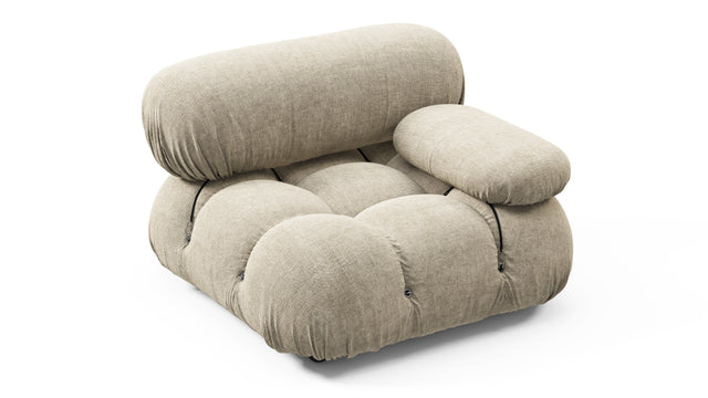 Belia - Belia Module, Right Arm,  Beige Gray Chenille