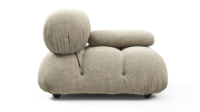 Belia - Belia Module, Right Arm,  Beige Gray Chenille