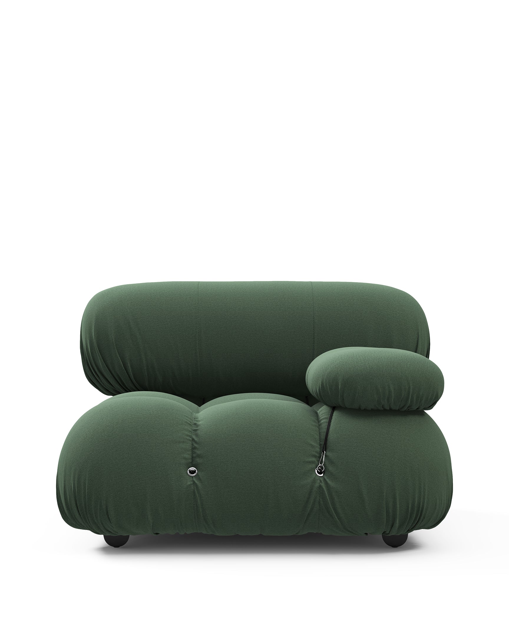 Mario Bellini Module, Right Arm, Evergreen Brushed Weave