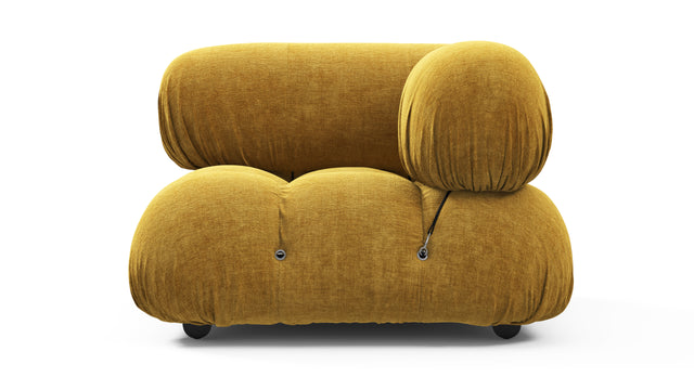 Belia - Belia Module, Right Corner, Mustard Yellow Chenille