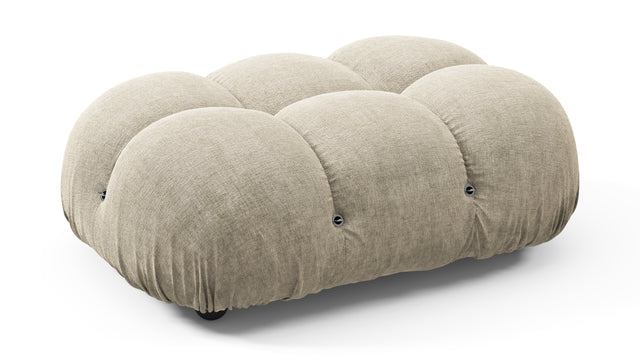 Belia - Belia Ottoman, Beige Gray Chenille