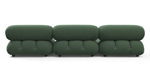 Belia - Belia Sectional, Left Chaise, Evergreen Brushed Weave