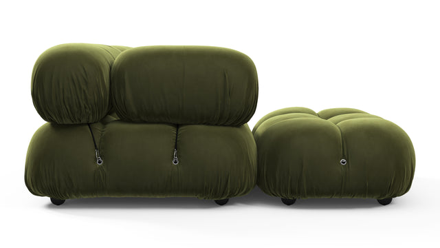 Belia - Belia Sectional, Left Chaise, Thyme Luxe Velvet