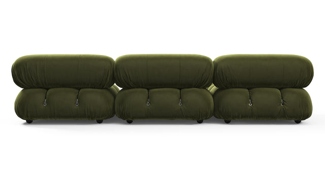 Belia - Belia Sectional, Left Chaise, Thyme Luxe Velvet