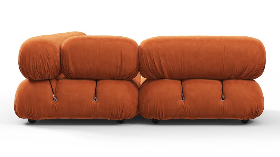 Belia - Belia Sectional, Left Corner, Apricot Velvet