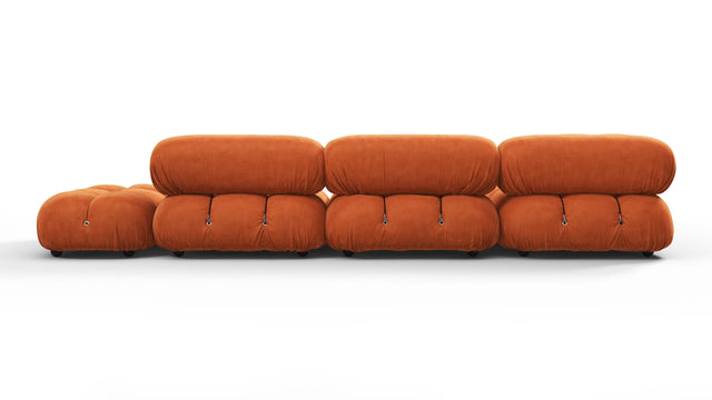 Belia - Belia Sectional, Left Corner, Apricot Velvet