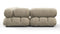 Belia - Belia Sectional, Left Corner, Beige Gray Chenille