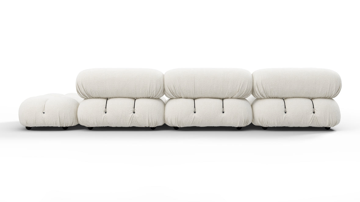 Belia - Belia Sectional, Left Corner, White Boucle