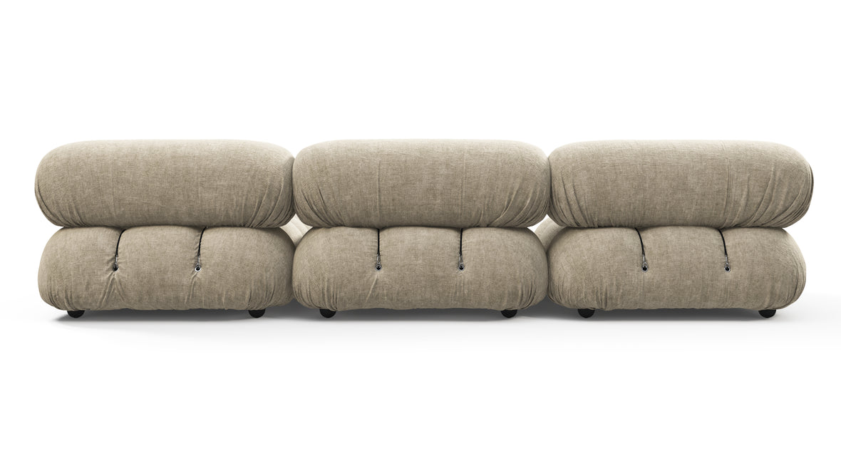 Belia - Belia Sectional, Right Chaise, Beige Gray Chenille