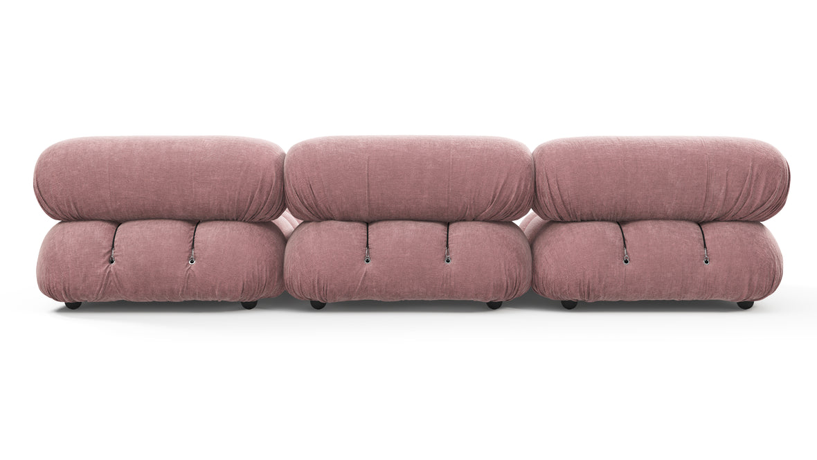 Belia - Belia Sectional, Right Chaise, Dusty Pink Chenille