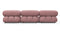 Belia - Belia Sectional, Right Chaise, Dusty Pink Chenille