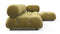 Belia - Belia Sectional, Right Chaise, Olive Gold Velvet