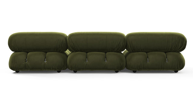 Belia - Belia Sectional, Right Chaise, Thyme Luxe Velvet