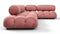 Belia - Belia Sectional, Right Corner, Blush Pink Velvet