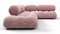 Belia - Belia Sectional, Right Corner, Dusty Pink Chenille