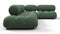 Belia - Belia Sectional, Right Corner, Evergreen Brushed Weave