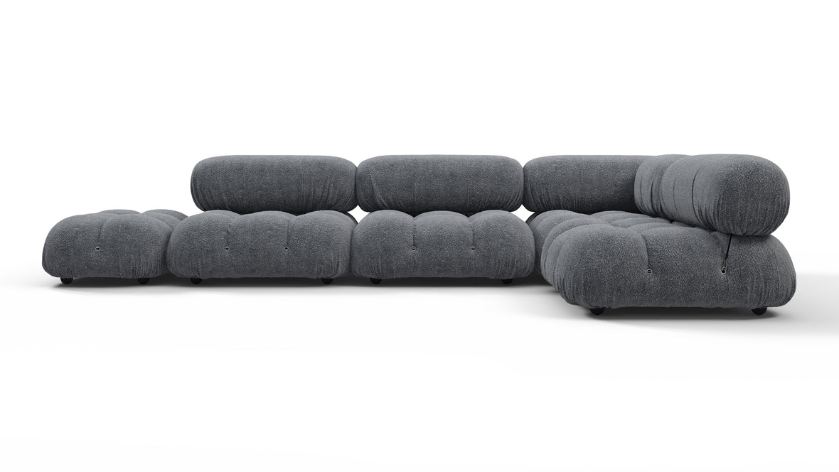 Belia - Belia Sectional, Right Corner, Gray Boucle