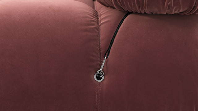 Belia - Belia Sectional, Right Corner, Maroon Velvet