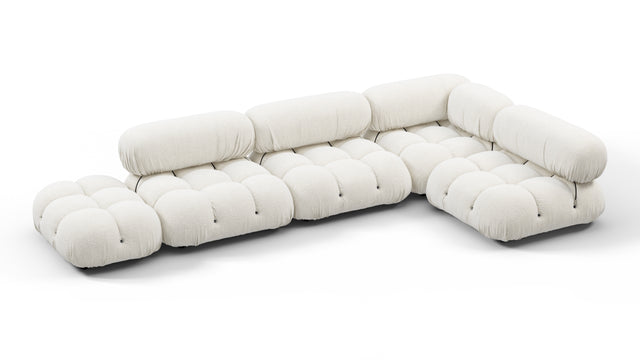 Belia - Belia Sectional, Right Corner, White Boucle