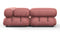 Belia - Belia Sectional, Small Left Corner, Blush Pink Velvet