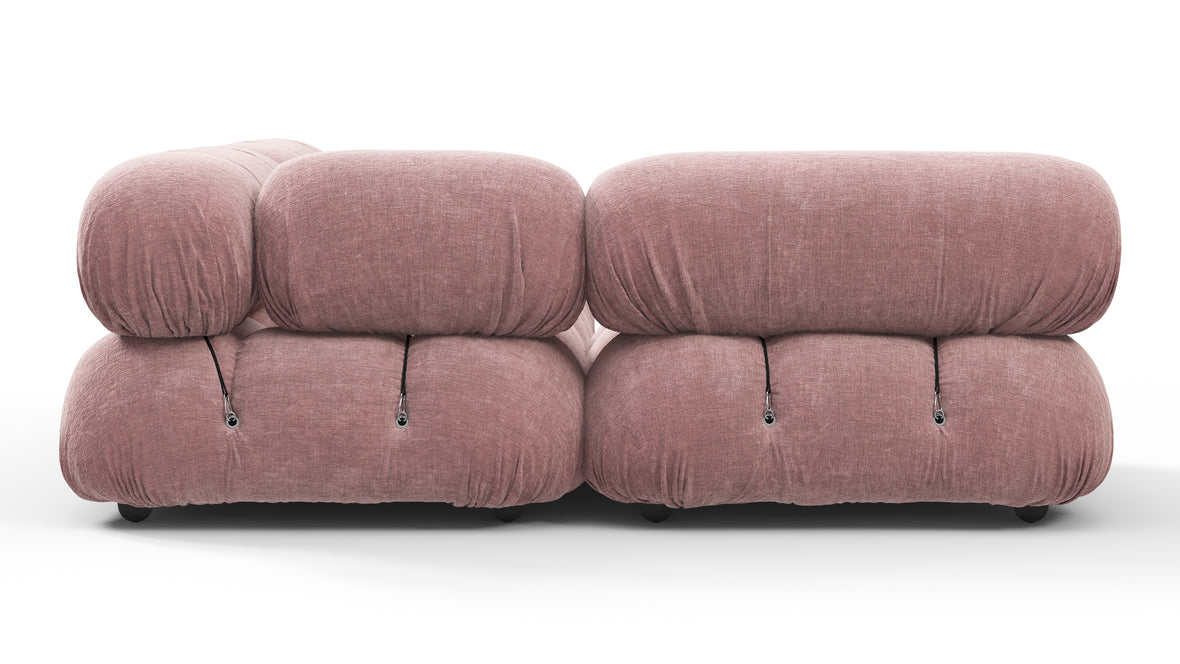 Belia - Belia Sectional, Small Left Corner, Dusty Pink Chenille