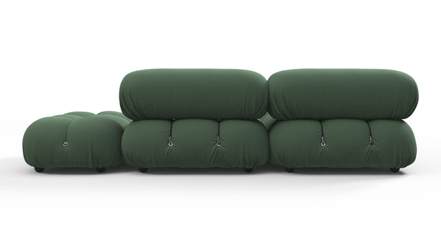 Belia - Belia Sectional, Small Left Corner, Evergreen Brushed Weave