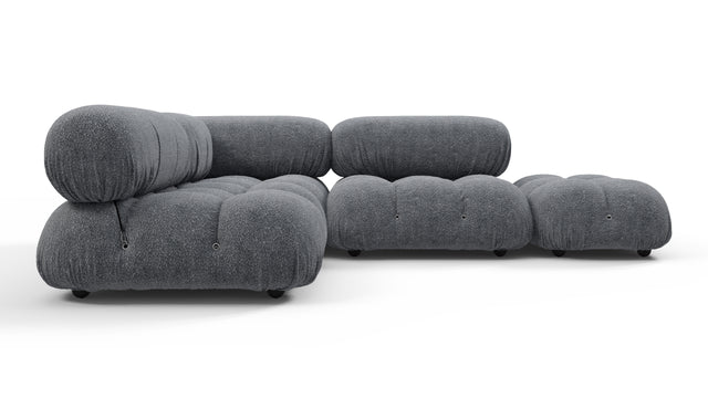 Belia - Belia Sectional, Small Left Corner, Gray Boucle