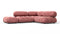 Belia - Belia Sectional, Small Right Corner, Blush Pink Velvet