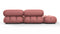 Belia - Belia Sectional, Small Right Corner, Blush Pink Velvet