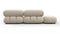 Belia - Belia Sectional, Small Right Corner, Eggshell Vegan Suede