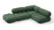 Belia - Belia Sectional, Small Right Corner, Evergreen Brushed Weave