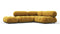 Belia - Belia Sectional, Small Right Corner, Mustard Yellow Chenille