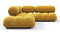 Belia - Belia Sectional, Small Right Corner, Mustard Yellow Chenille