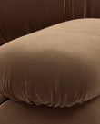 Sectionals Mario Bellini Open End Sofa, Left, Mocha Velvet